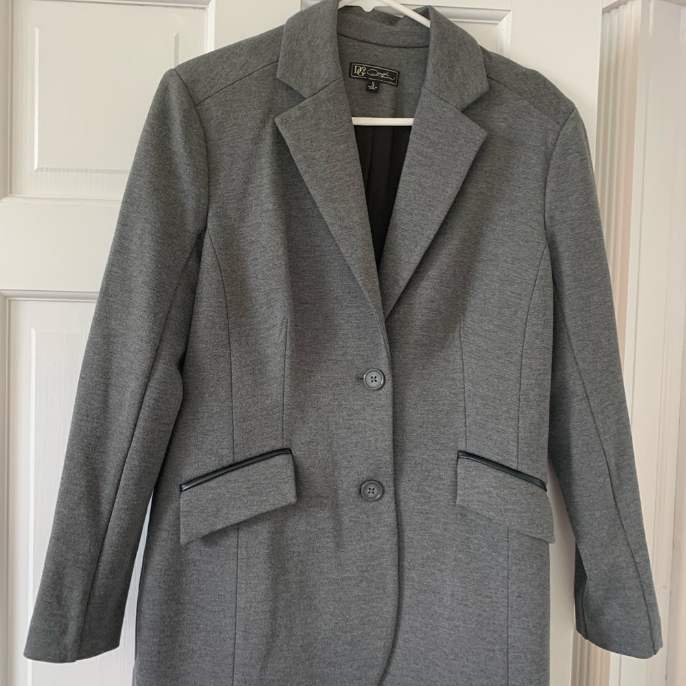 DG2 knit blazer, gray, size S